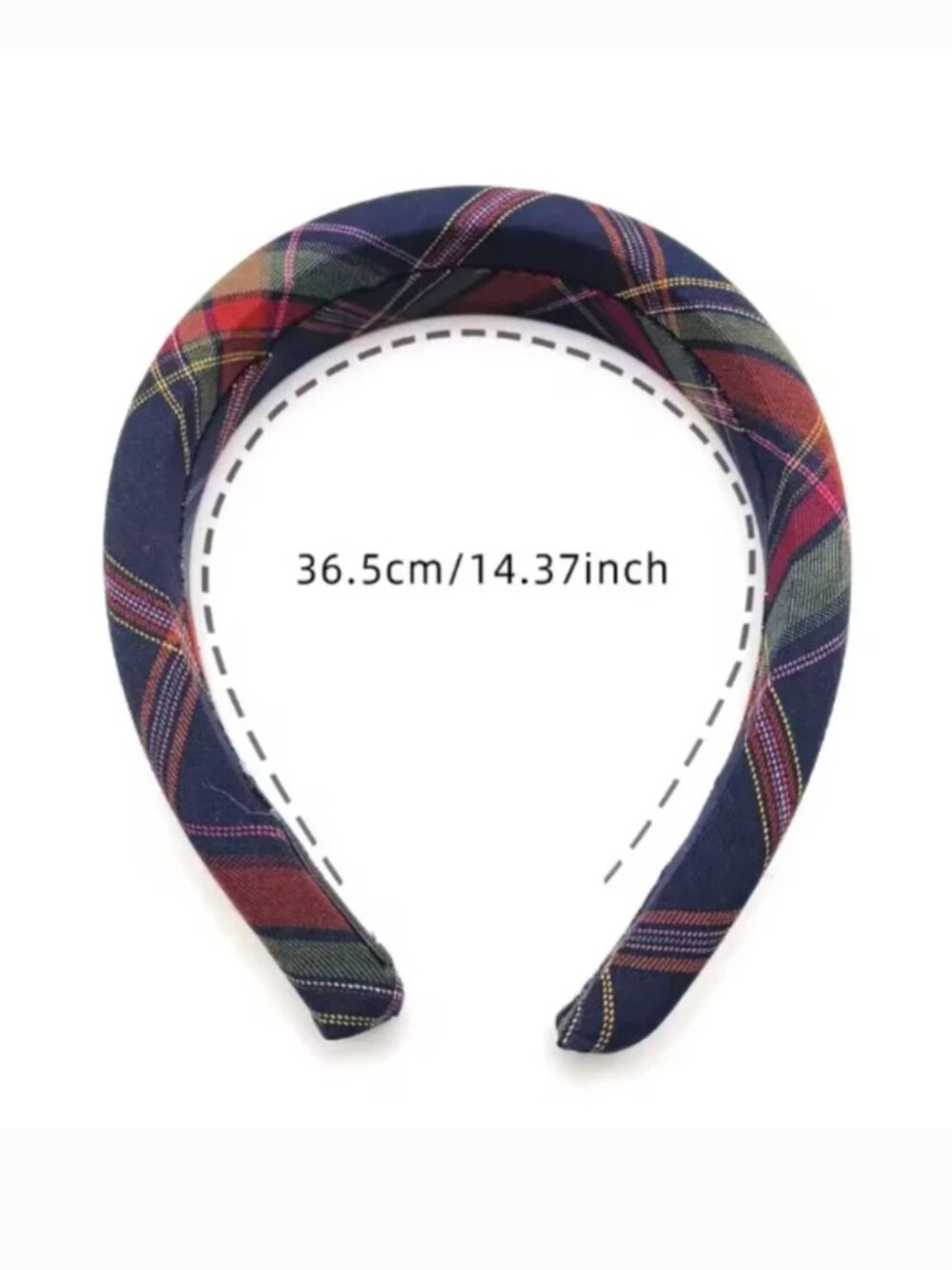 NWT Classic Plaid Hairband Hair BAND - Picture 4 of 4